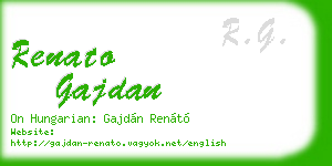 renato gajdan business card