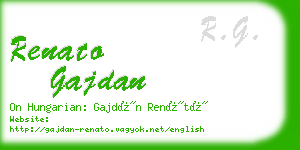 renato gajdan business card